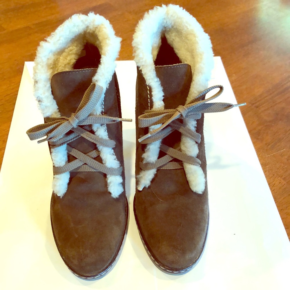 Shearling Boots -used once-